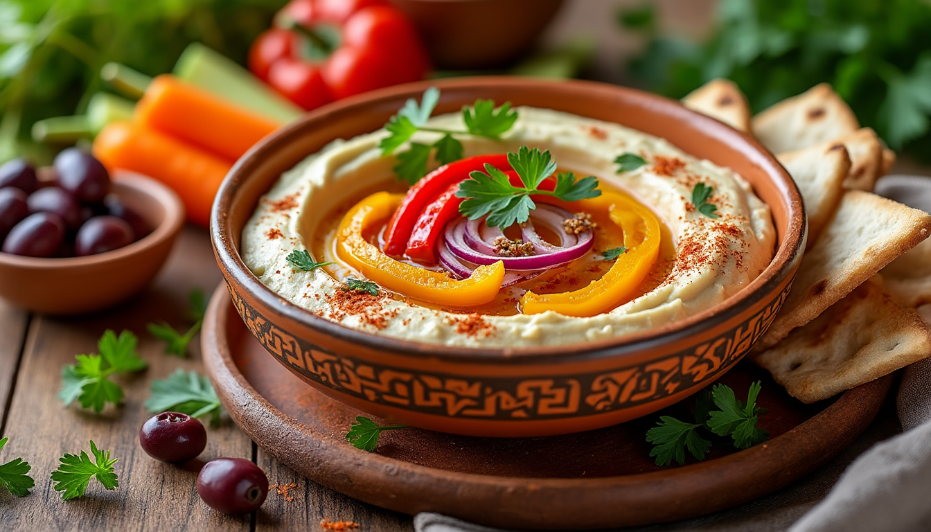 découvrez notre délicieuse astuce pour préparer un houmous aux poivrons halal, une recette savoureuse et simple qui ravira vos papilles. idéal pour un apéritif ou un repas léger, ce houmous apporte une touche colorée et goûteuse à vos plats.