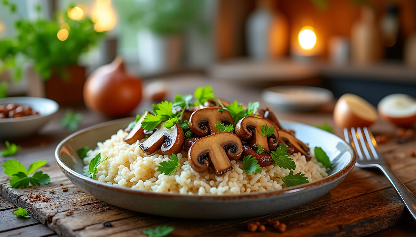 découvrez nos astuces simples et délicieuses pour préparer un riz aux champignons halal qui ravira vos papilles. idéale pour un repas convivial, cette recette rapide met en valeur des ingrédients frais et savoureux. suivez nos conseils pour un plat riche en saveurs et parfaitement adapté à vos repas en famille ou entre amis.