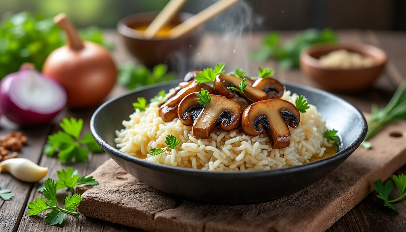 découvrez notre astuce facile et rapide pour préparer un délicieux riz aux champignons halal. apprenez les étapes simples et les ingrédients clés pour savourer ce plat savoureux qui ravira vos convives et respecte vos choix alimentaires.