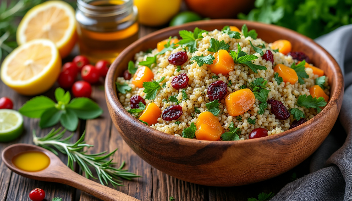 découvrez l'astuce parfaite pour préparer une délicieuse salade de quinoa et fruits secs, respectant les principes halal. une recette savoureuse et saine qui ravira vos papilles et apportera fraîcheur à vos repas.