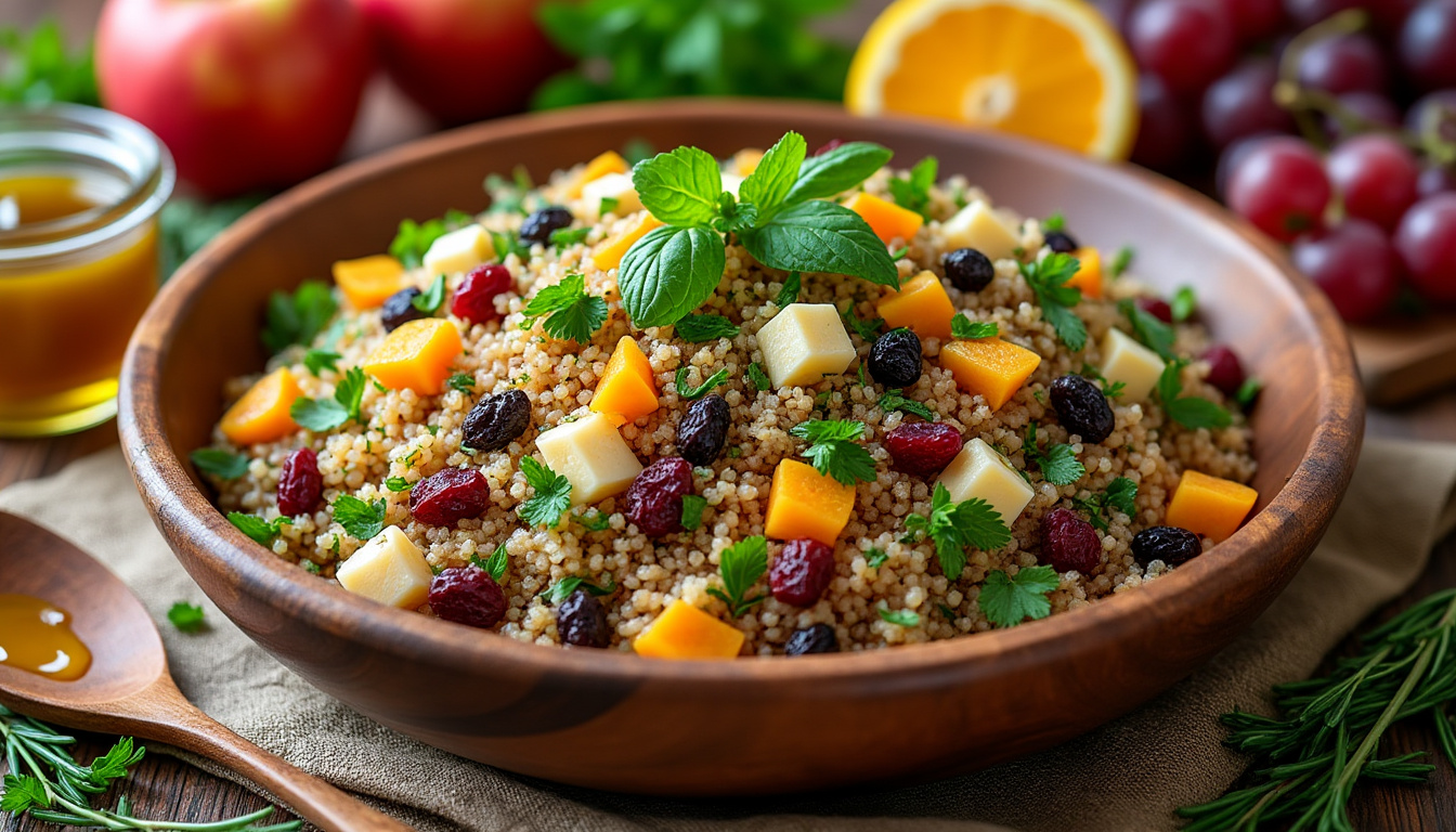 découvrez notre astuce facile et rapide pour préparer une délicieuse salade de quinoa agrémentée de fruits secs, idéale pour les repas halal. offrez-vous une explosion de saveurs et de nutriments avec cette recette saine et conviviale.