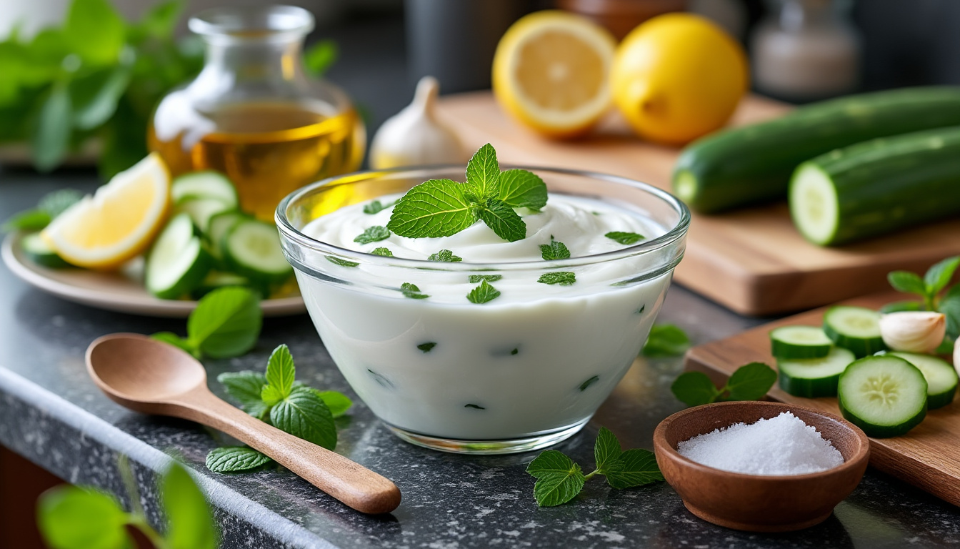 découvrez une délicieuse recette de sauce au yaourt et à la menthe halal, parfaite pour accompagner vos plats préférés. suivez notre astuce simple pour préparer cette sauce fraîche et aromatique qui ravira vos convives.