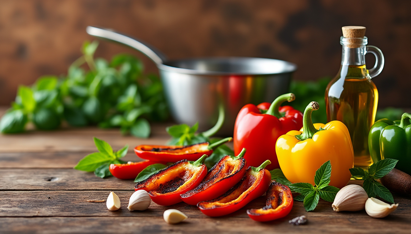 découvrez notre astuce facile et rapide pour préparer une délicieuse sauce aux poivrons rôtis halal. parfait pour accompagner vos plats préférés, cette recette savoureuse réveille vos papilles tout en respectant vos choix alimentaires. suivez nos conseils et régalez-vous !