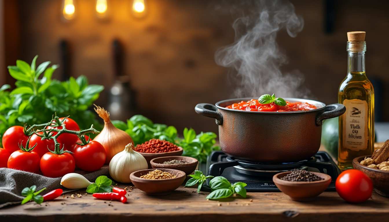 découvrez comment préparer une délicieuse sauce tomate épicée halal avec nos astuces simples. éveillez vos papilles avec des saveurs authentiques et des ingrédients frais, parfaits pour vos plats préférés.