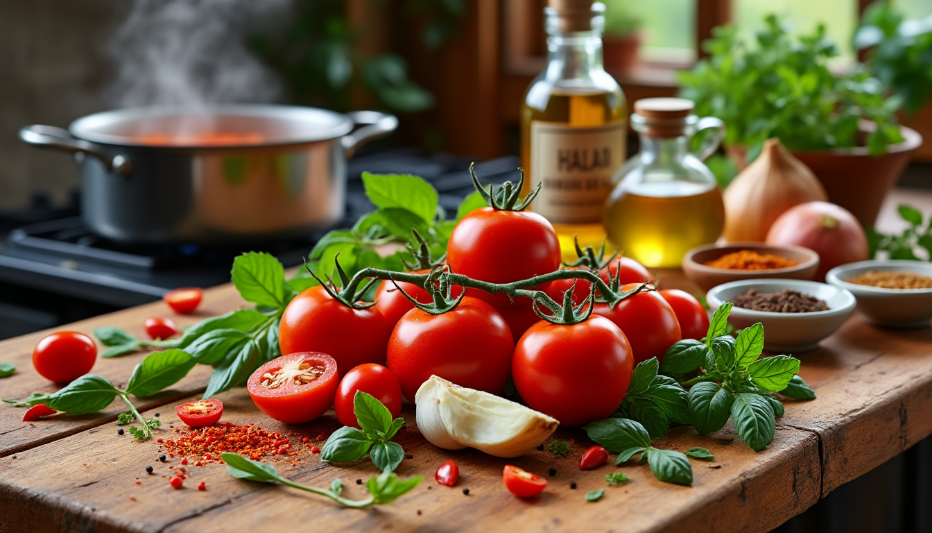 découvrez notre astuce pour préparer une délicieuse sauce tomate épicée halal. parfaite pour rehausser vos plats, elle allie saveurs authentiques et épices relevées. suivez nos étapes simples pour une sauce inoubliable qui ravira vos convives !