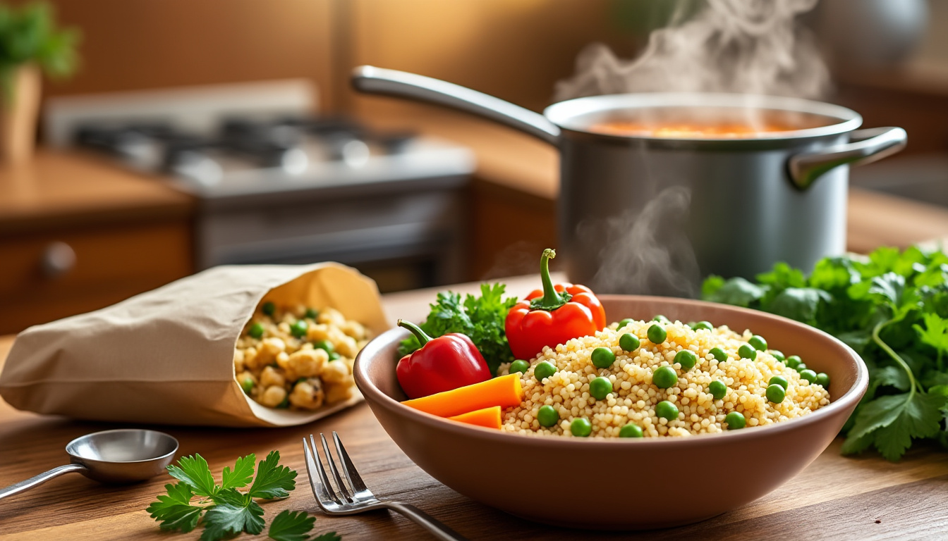 découvrez notre astuce facile et rapide pour préparer un couscous express halal savoureux en un rien de temps. parfait pour les repas improvisés, cette recette vous garantit un plat délicieux avec des ingrédients simples. idéal pour les familles et les amis !