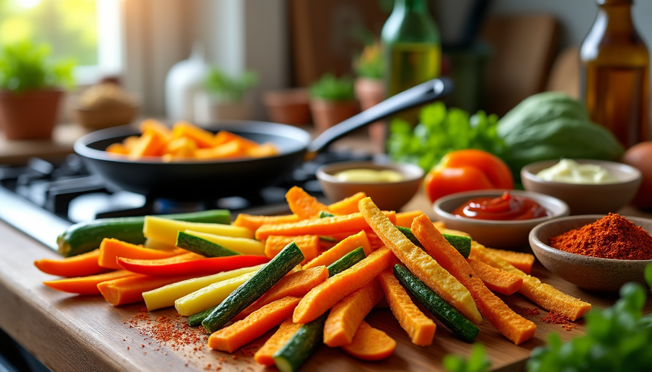 découvrez nos astuces incontournables pour réussir des frites de légumes variés, savoureuses et halal. transformez vos légumes préférés en délicieuses frites croustillantes qui raviront toute la famille. un guide simple et rapide pour une cuisine créative et saine !