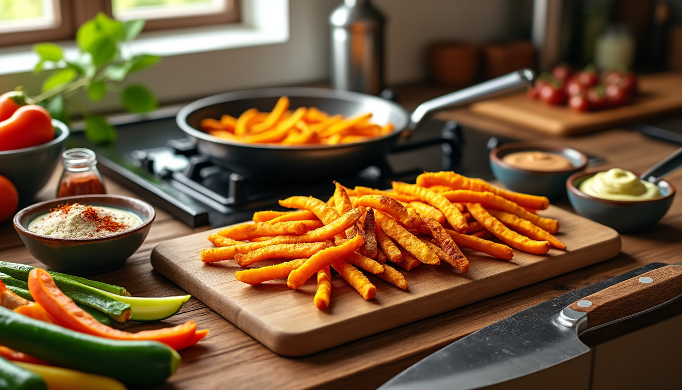 découvrez nos astuces pour réussir des frites de légumes variés halal, croustillantes et savoureuses. transformez vos légumes en un plat délicieux et nutritif, parfait pour toutes vos occasions. éveillez vos papilles avec des recettes simples et adaptées à tous!
