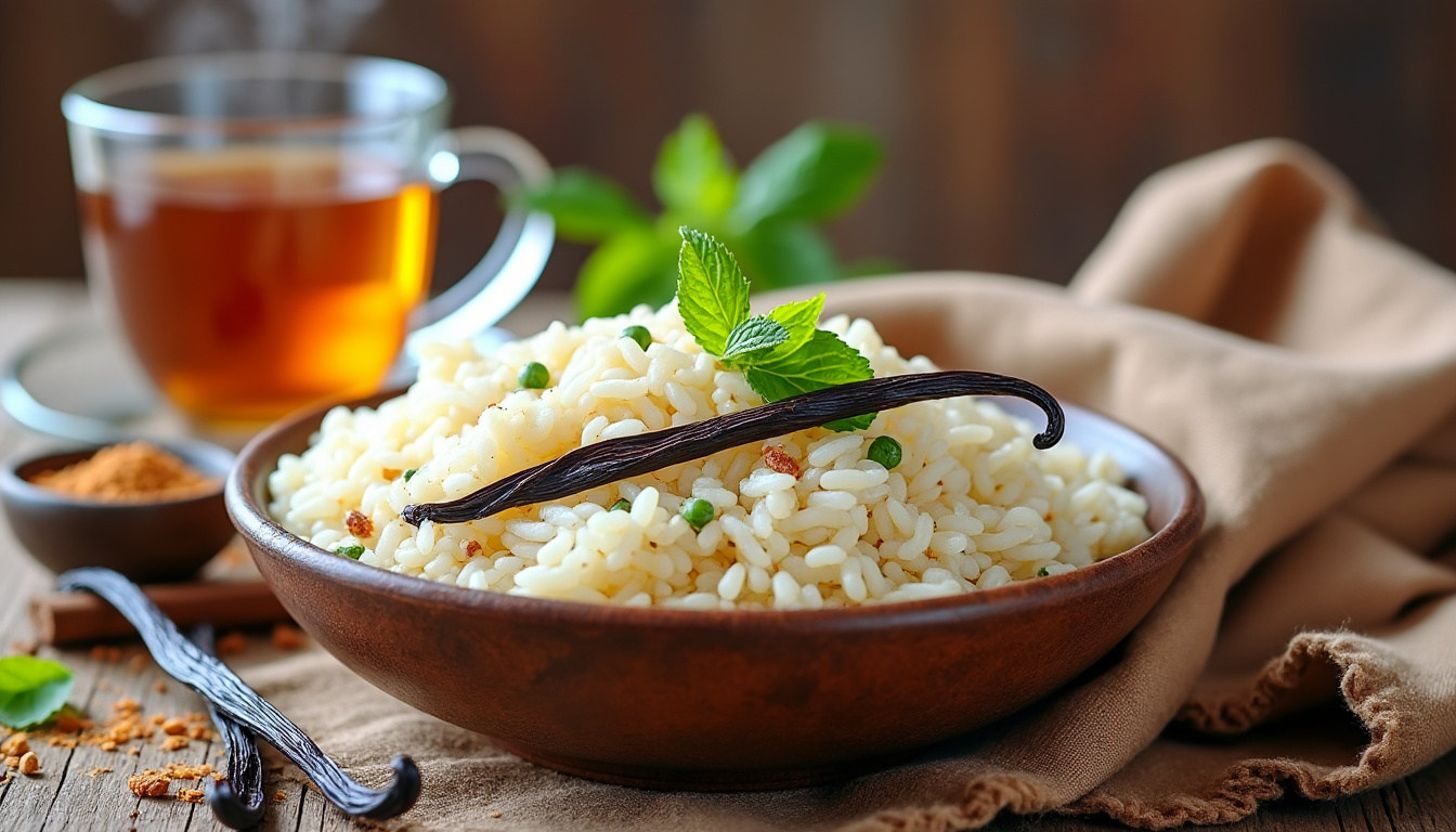 découvrez nos astuces infaillibles pour réussir un délicieux riz à la vanille halal. parfait pour sublimer vos repas, ce dessert onctueux allie saveurs exquises et respect des traditions culinaires. facile à préparer, il ravira vos convives à coup sûr !
