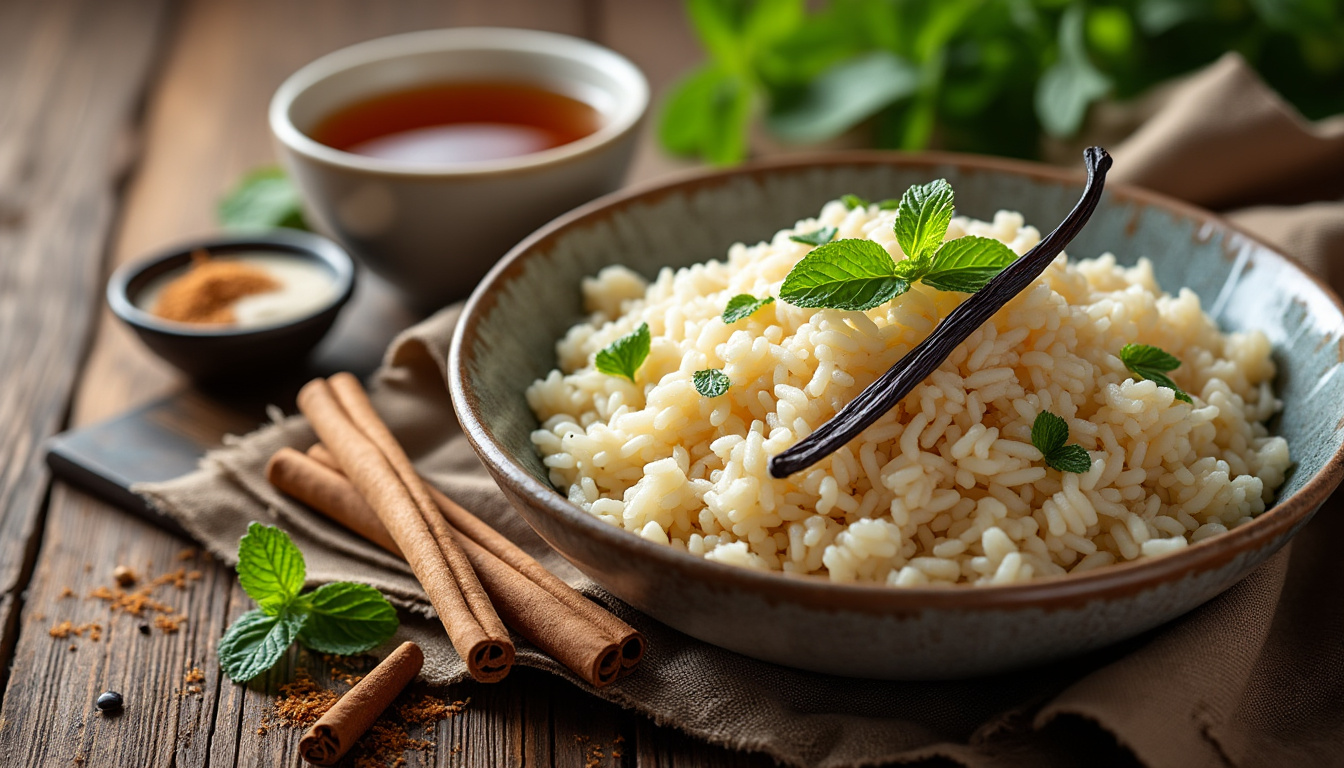découvrez notre recette facile et savoureuse pour préparer un délicieux riz à la vanille halal. suivez nos astuces simples pour obtenir une texture parfaite et une saveur irrésistible qui ravira vos convives. idéal pour accompagner vos plats préférés ou en dessert.