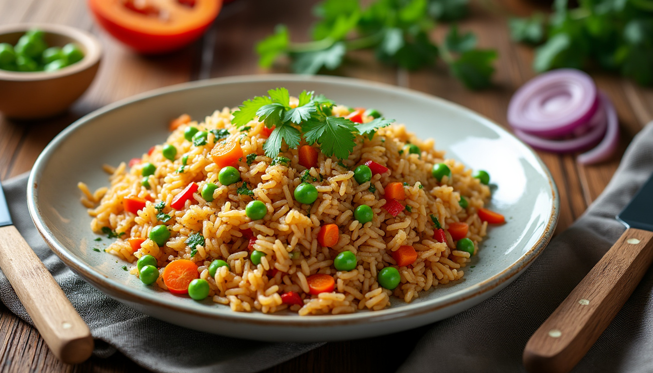découvrez nos astuces pour réussir un délicieux riz sauté aux légumes halal. suivez nos conseils simples et savoureux pour préparer un plat coloré et équilibré qui ravira vos convives. idéal pour un repas convivial, ce riz sauté aux légumes est une recette rapide et saine à ajouter à votre répertoire culinaire.