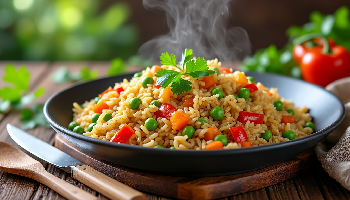 découvrez nos astuces incontournables pour préparer un délicieux riz sauté aux légumes halal. éveillez vos papilles avec des ingrédients frais et savoureux, et réalisez un plat équilibré et coloré qui ravira vos convives. suivez nos conseils pour maîtriser les techniques de cuisson et obtenir un riz parfaitement moelleux, tout en respectant les principes halal.