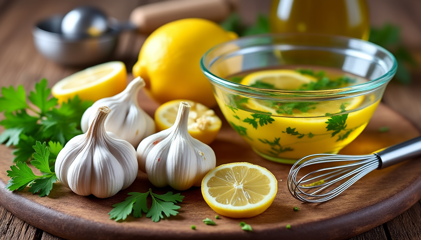 découvrez nos astuces infaillibles pour réussir une marinade à l'ail et au citron halal. idéale pour rehausser vos viandes et légumes, cette marinade apportera une touche savoureuse à vos plats tout en respectant vos convictions. suivez nos conseils simples et transformez vos recettes !