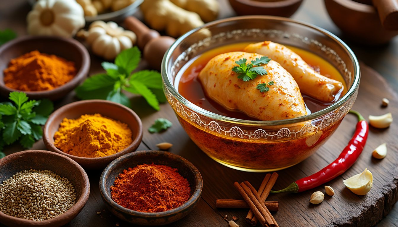 découvrez des astuces infaillibles pour réussir une marinade aux épices indiennes halal. éveillez vos sens avec des saveurs authentiques et apprenez à mariner vos viandes pour une expérience culinaire inoubliable.