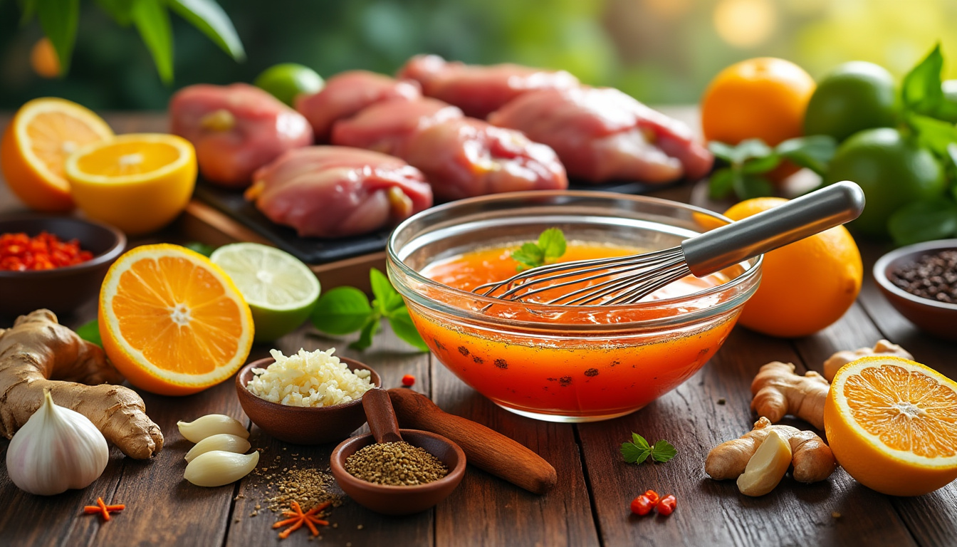 découvrez nos astuces infaillibles pour réussir une marinade épicée aux agrumes, parfaite pour vos plats halal. sublimez vos viandes avec des saveurs exotiques et un mélange d'épices qui enchantera vos convives. suivez nos conseils pratiques pour un goût inoubliable !
