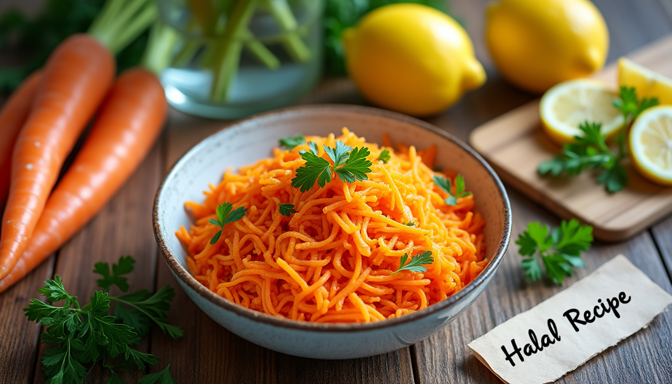 découvrez nos astuces pour préparer une délicieuse salade de carottes râpées halal. suivez nos conseils pratiques pour allier fraîcheur, saveurs et respect des normes halal dans ce plat savoureux qui ravira vos convives.