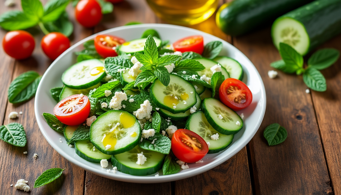 découvrez nos astuces pour préparer une délicieuse salade de concombre et menthe halal. apprenez à marier les saveurs fraîches et croquantes de ces ingrédients pour un plat léger et rafraîchissant qui ravira vos convives.