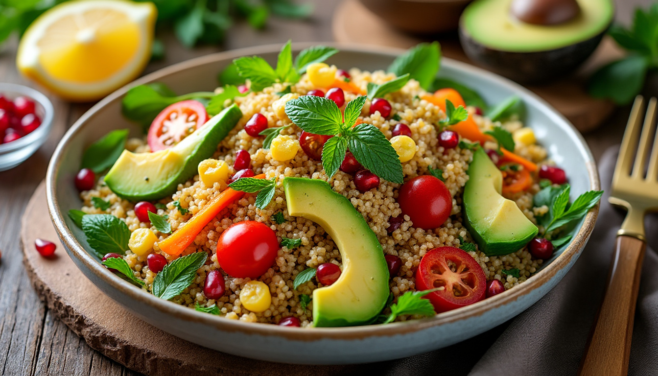 découvrez notre astuce infaillible pour préparer une délicieuse salade de quinoa et légumes halal. alliant saveurs et santé, cette recette facile à réaliser ravira vos papilles tout en respectant vos convictions culinaires.