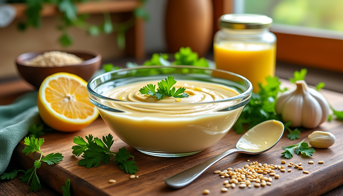découvrez nos astuces pour concocter une délicieuse sauce au tahini et citron, parfaitement halal. idéale pour accompagner vos plats, cette recette facile à réaliser apportera une touche savoureuse à vos repas tout en respectant vos convictions alimentaires.