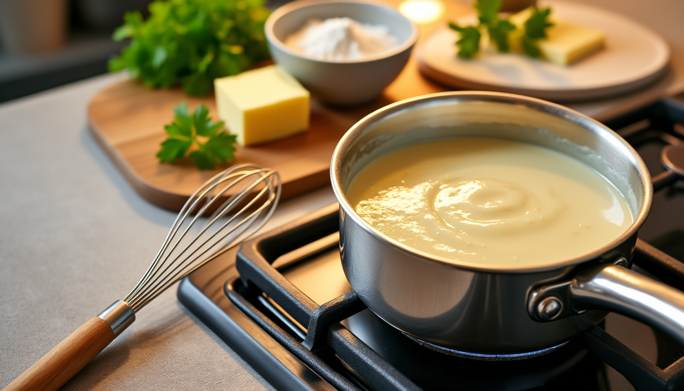 découvrez notre astuce infaillible pour réaliser une sauce béchamel légère et halal. parfaite pour accompagner vos plats préférés, cette recette facile vous permettra de savourer une sauce crémeuse tout en respectant vos choix alimentaires. suivez nos conseils et surprenez vos convives avec une béchamel délicate et savoureuse !