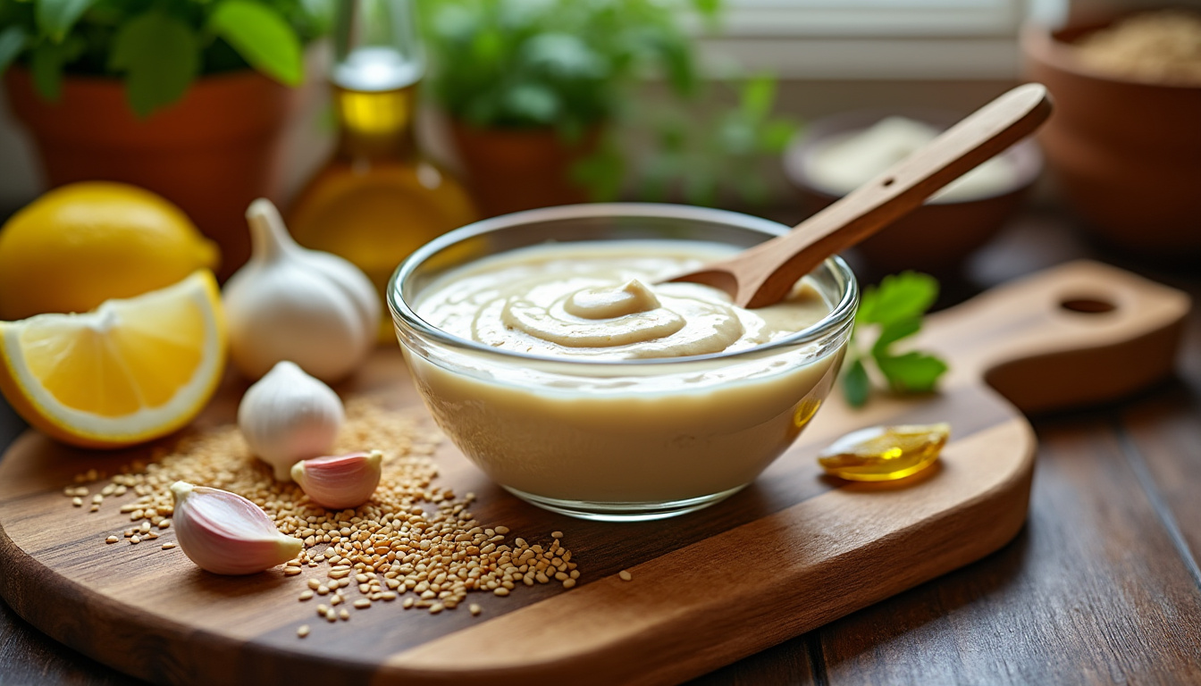 découvrez nos astuces infaillibles pour préparer une sauce tahini halal savoureuse et onctueuse. idéale pour accompagner vos plats, cette recette simple et délicieuse vous fera voyager au cœur de la cuisine méditerranéenne.