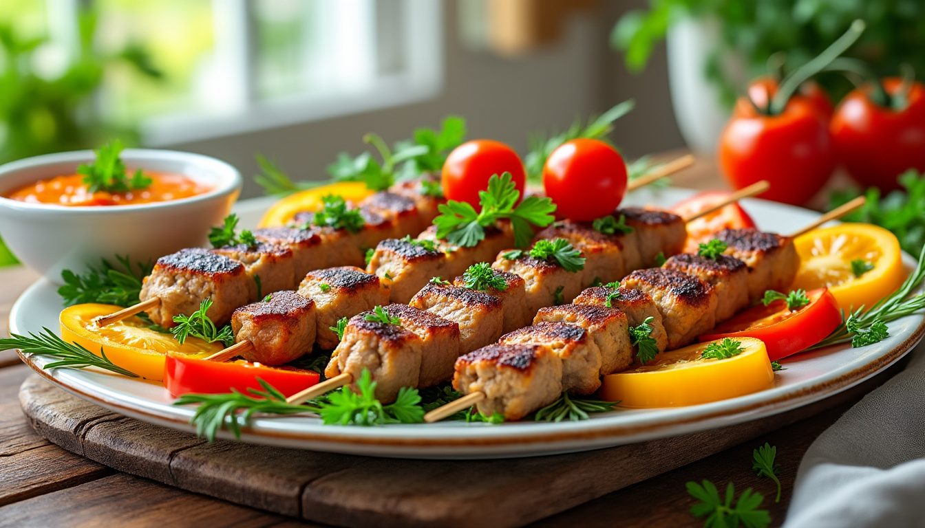 découvrez notre délicieuse recette de brochettes de dinde aux herbes halal, parfaite pour vos barbecues et repas en famille. faciles à préparer, ces brochettes savoureuses allient tendreté de la viande et arômes frais des herbes. idéales pour une cuisine saine et gourmande !
