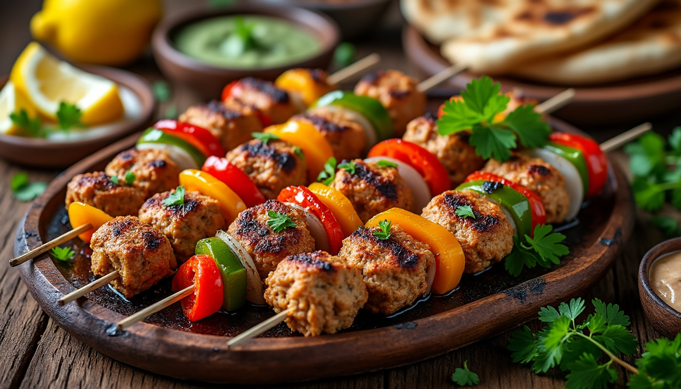 découvrez notre délicieuse recette de brochettes de kefta de poulet halal, parfaite pour vos barbecues et repas en famille. faciles à préparer, ces brochettes savoureuses allient épices parfumées et la tendreté du poulet, pour un plat plein de saveurs qui ravira vos invités.
