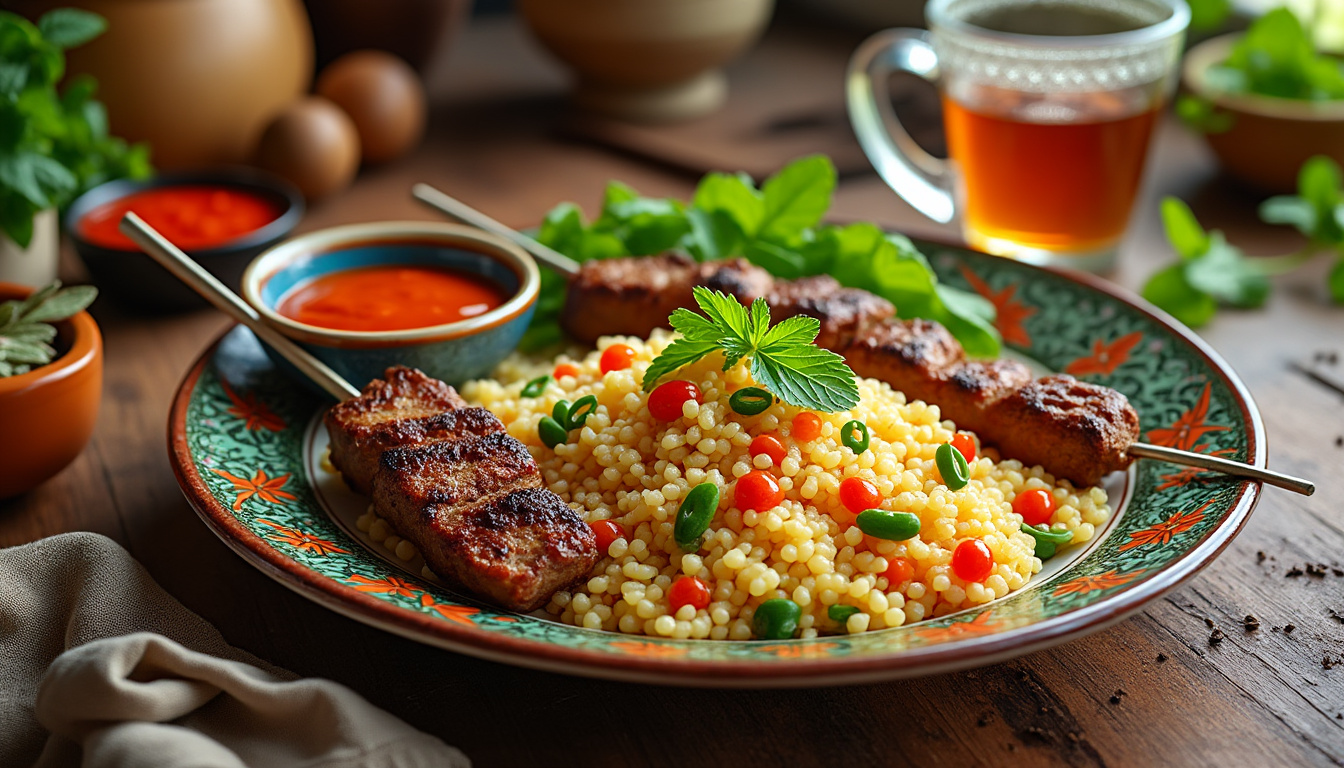 découvrez notre délicieuse recette de couscous aux brochettes d’agneau halal. un plat savoureux et réconfortant, parfait pour vos repas en famille ou entre amis. suivez nos conseils pour préparer ce classique de la cuisine méditerranéenne et émerveillez vos convives avec des saveurs authentiques!