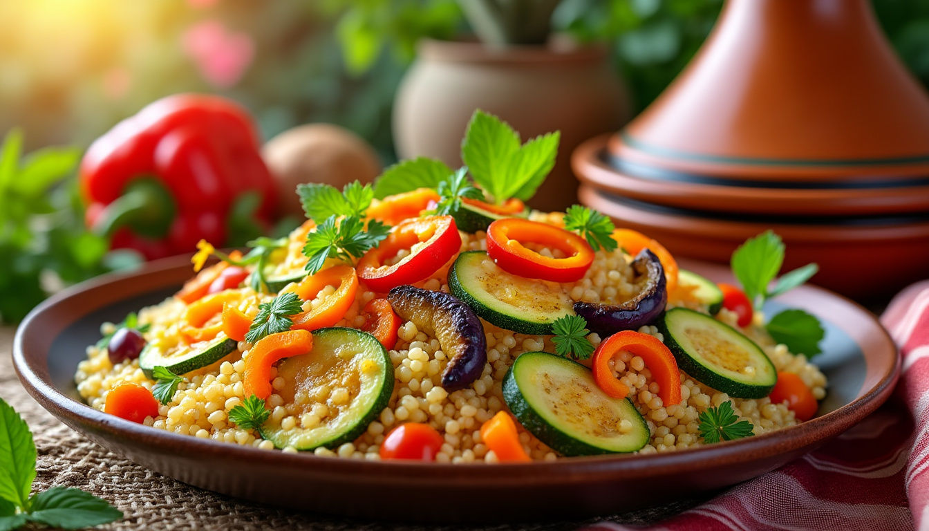 découvrez notre délicieuse recette de couscous aux légumes d'été halal, une préparation savoureuse et colorée qui met en valeur les produits de saison. idéale pour un repas convivial, cette recette vous guide pas à pas pour réaliser un plat équilibré et plein de fraîcheur.