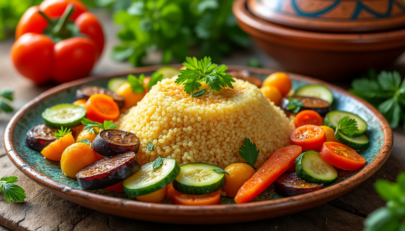 découvrez notre délicieuse recette de couscous aux légumes d'été halal, idéale pour les repas en famille. savourez un mélange savoureux de légumes frais et d'épices, parfait pour un été gourmand et festif.