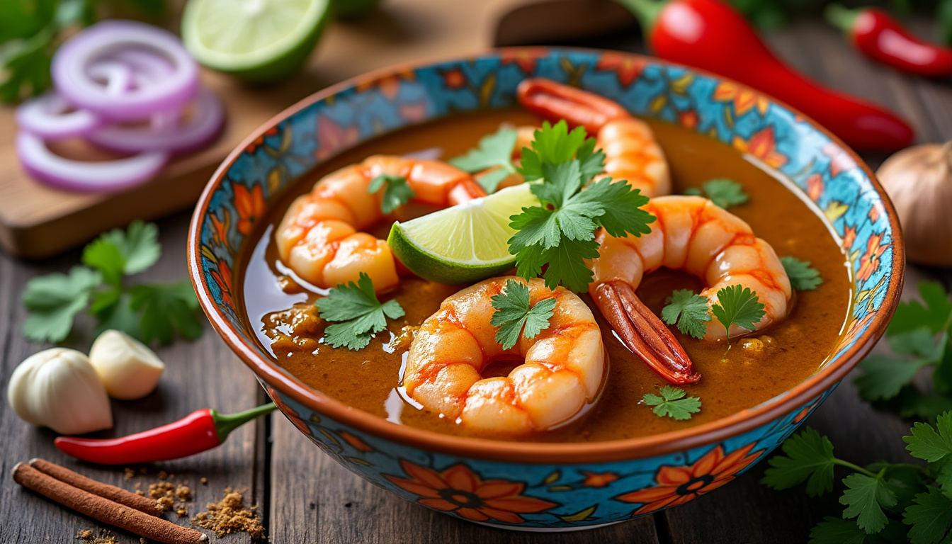 découvrez notre délicieuse recette de curry de crevettes au lait de coco halal. un plat savoureux qui marie harmonieusement les crevettes tendres avec une sauce crémeuse et parfumée, idéal pour égayer vos repas en famille ou entre amis. facile à préparer, cette recette vous transportera directement aux saveurs exotiques.