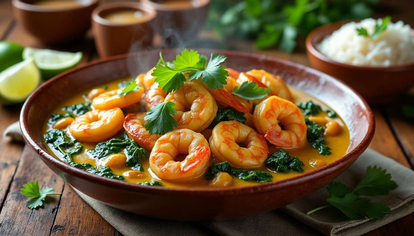 découvrez une délicieuse recette de curry de crevettes aux épinards halal, alliant saveurs exotiques et ingrédients frais. idéale pour un repas savoureux et équilibré, cette recette facile à réaliser ravira vos papilles. parfaite pour les amateurs de cuisine du monde, elle apporte une touche d'originalité à vos repas faits maison.
