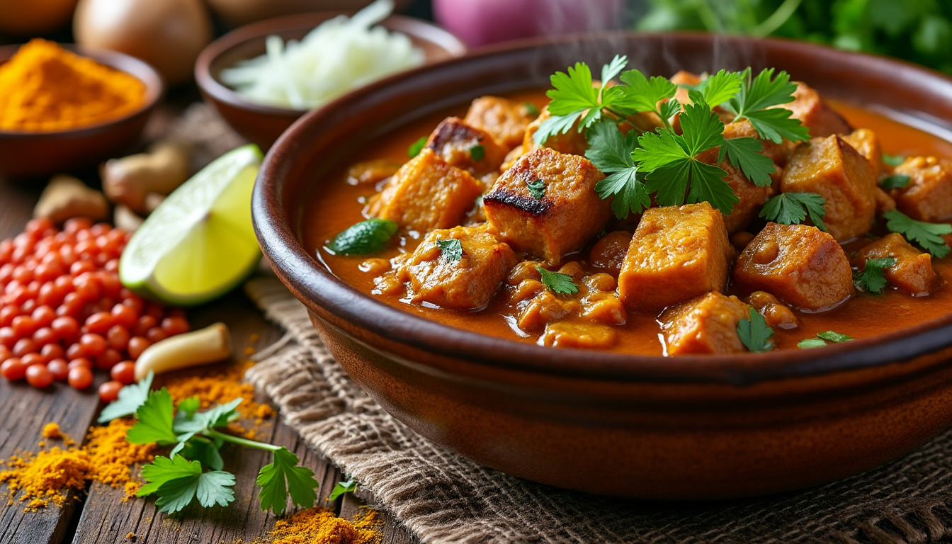 découvrez notre délicieuse recette de curry de dinde aux lentilles halal. un plat savoureux et réconfortant, idéal pour vos repas en famille ou entre amis. facile à préparer, il allie la tendresse de la dinde aux bienfaits des lentilles, le tout relevé d'une savoureuse épice. parfait pour une cuisine saine et gourmande !