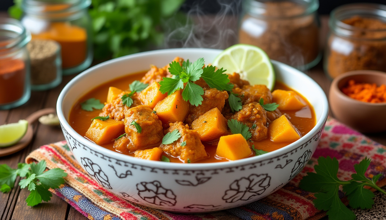 découvrez cette délicieuse recette de curry de dinde aux patates douces, parfaite pour un repas halal réconfortant. facile à préparer, ce plat savoureux allie épices et douceur, idéal pour ravir vos convives.