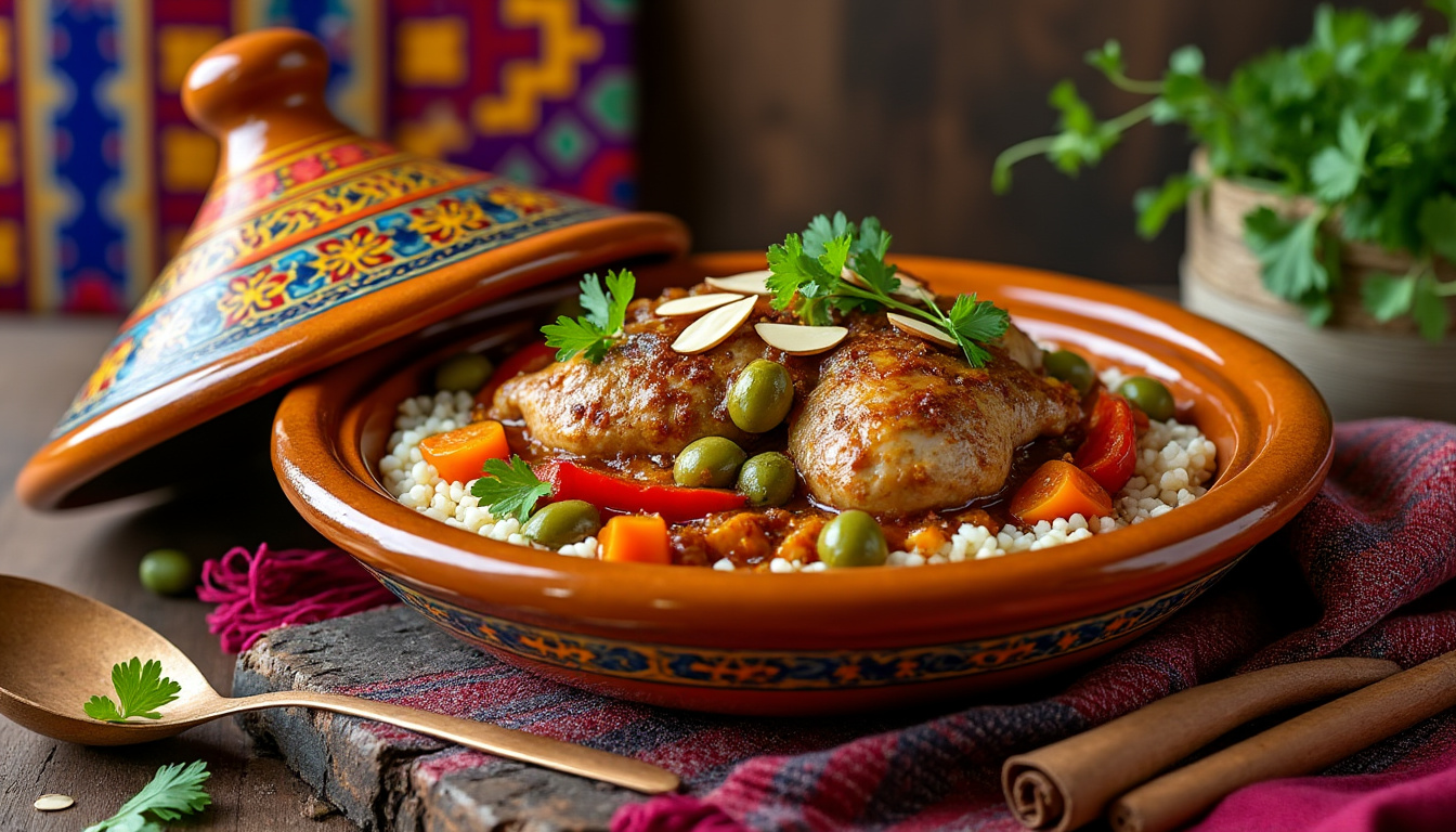 découvrez notre délicieuse recette de tajine de dinde aux amandes halal. un plat savoureux et authentique, alliant tendreté de la dinde et croquant des amandes, idéal pour vos repas en famille. facile à préparer, ce tajine ravira les palais avec ses épices parfumées et sa texture fondante.