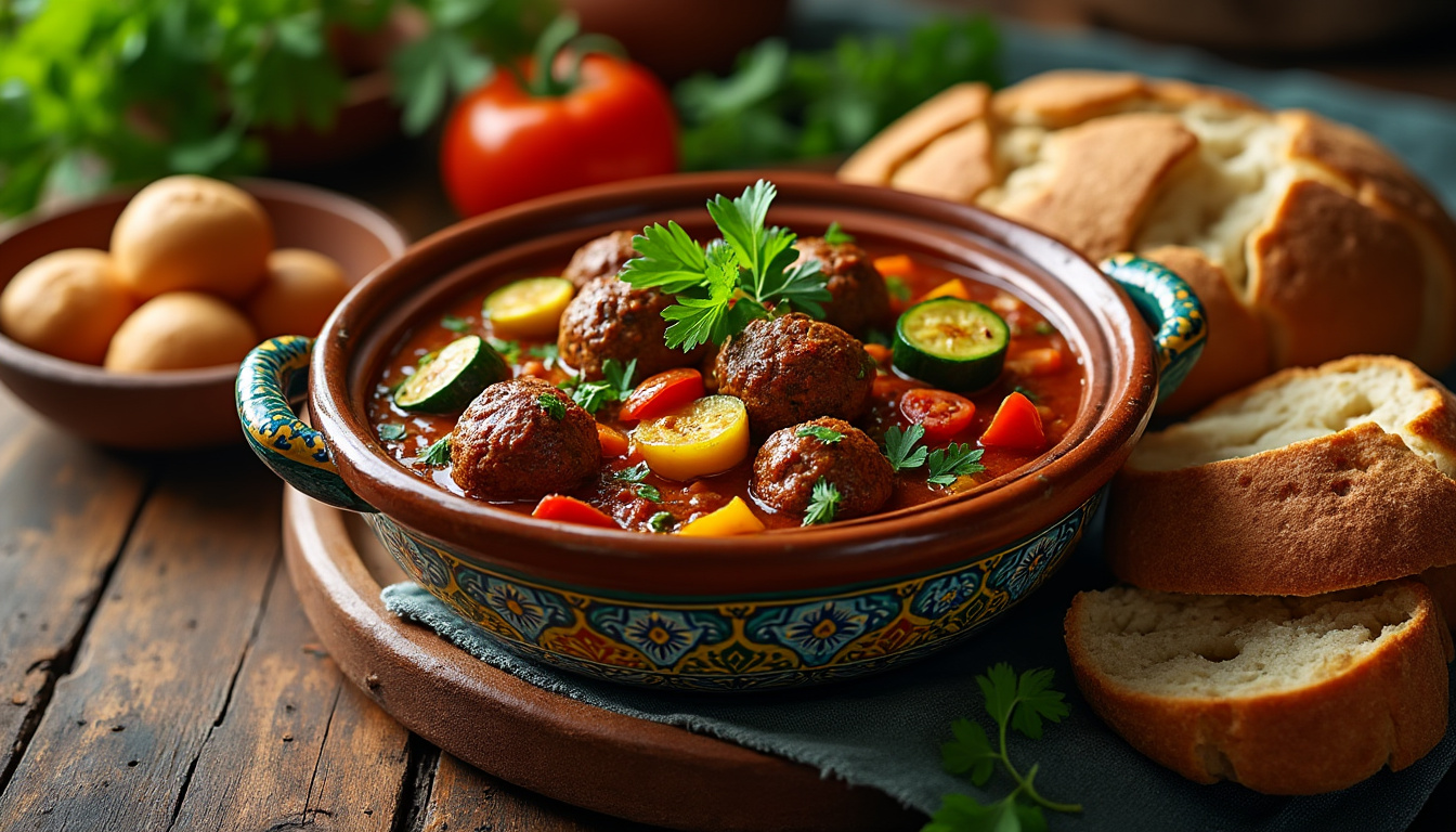 découvrez notre délicieuse recette de tajine de kefta aux légumes d’été, une spécialité halal qui ravira vos papilles. savourez un plat plein de saveurs, facile à préparer, parfait pour régaler vos proches lors de vos repas d'été.