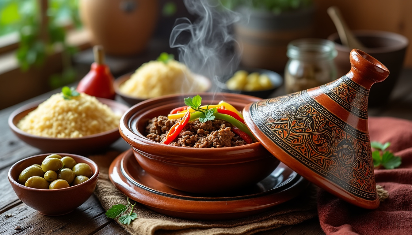 découvrez notre délicieuse recette de tajine de kefta aux poivrons halal. un plat savoureux qui allie les épices traditionnelles et les saveurs marocaines, idéal pour un repas en famille ou entre amis. suivez nos instructions simples pour réaliser ce mets réconfortant et plein de couleurs.