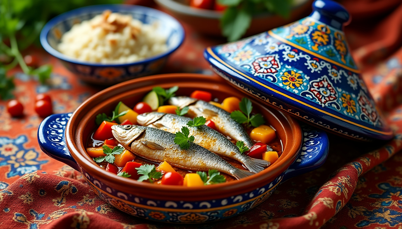 découvrez notre délicieuse recette de tajine de poisson aux épices et légumes halal. un plat savoureux et coloré, parfait pour un repas en famille ou entre amis. préparez-vous à éveiller vos sens avec des ingrédients frais et des saveurs authentiques du maghreb.
