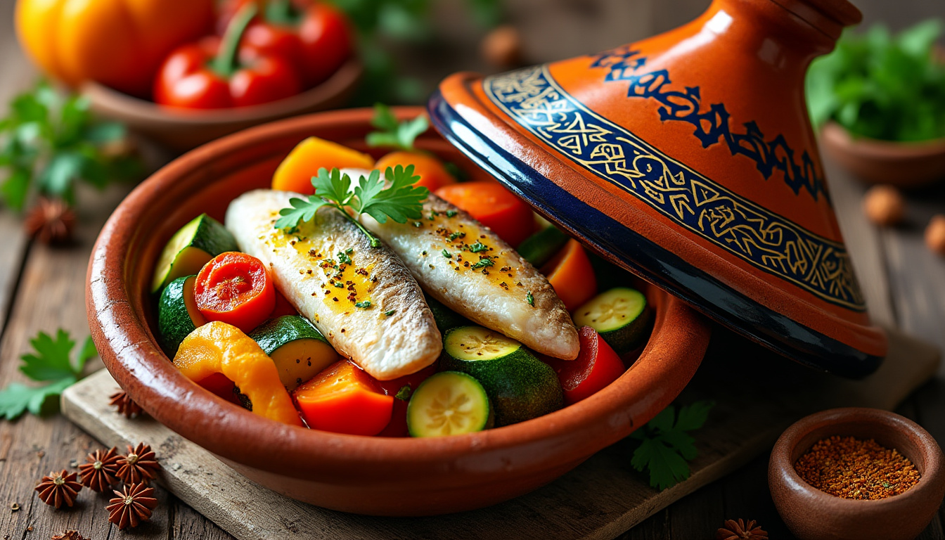 découvrez notre savoureuse recette de tajine de poisson aux légumes d’automne halal. un plat réconfortant et parfumé, idéal pour célébrer les saveurs de la saison tout en respectant vos convictions culinaires. parfait pour un dîner en famille ou entre amis.