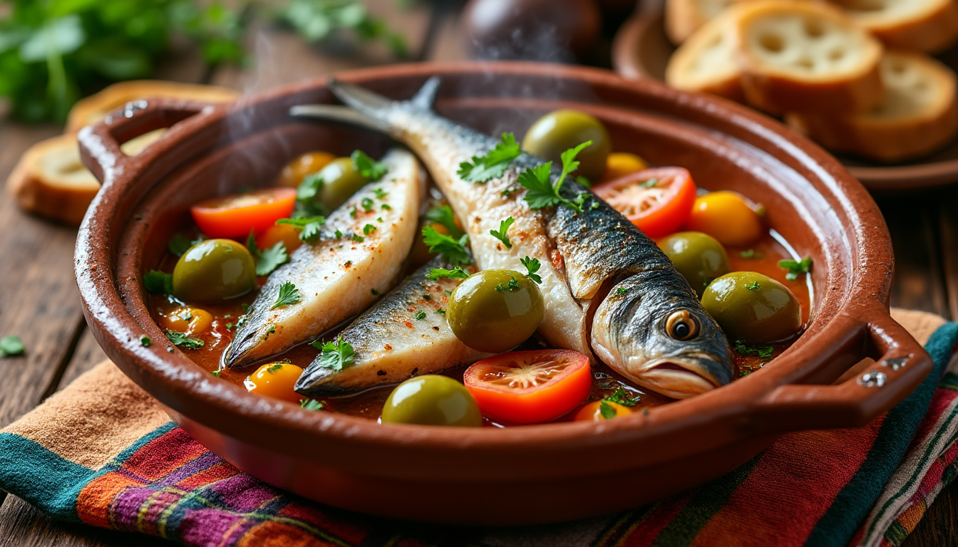 découvrez notre délicieuse recette de tajine de poisson aux olives halal, un plat savoureux qui allie harmonieusement les saveurs méditerranéennes. idéal pour un repas convivial en famille ou entre amis, ce tajine facile à préparer vous transportera au cœur de la cuisine marocaine.