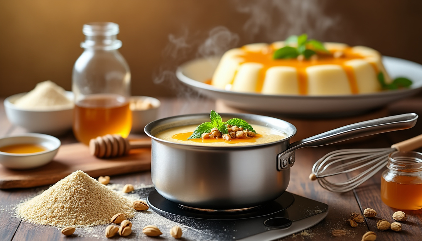 découvrez notre délicieuse astuce pour préparer un dessert à base de semoule et de miel, parfaitement halal. facile à réaliser, ce dessert saura ravir vos papilles avec ses saveurs douces et réconfortantes. idéal pour conclure un repas ou pour les occasions spéciales.