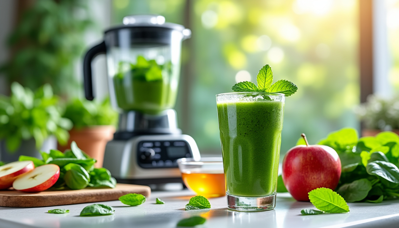 découvrez une astuce simple et délicieuse pour préparer un smoothie aux épinards et pomme, 100% halal. profitez des bienfaits nutritionnels des épinards combinés à la douceur de la pomme pour une boisson équilibrée et revitalisante. parfait pour un petit déjeuner sain ou une collation pleine d'énergie!