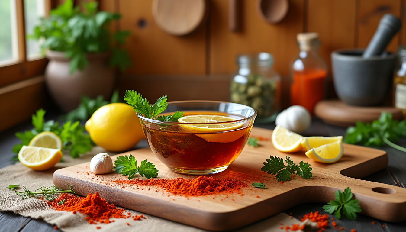 découvrez notre astuce simple et rapide pour préparer une marinade savoureuse au paprika et citron, idéale pour vos plats halal. apportez une touche d'exotisme à vos viandes et légumes avec cette recette pleine de goût!