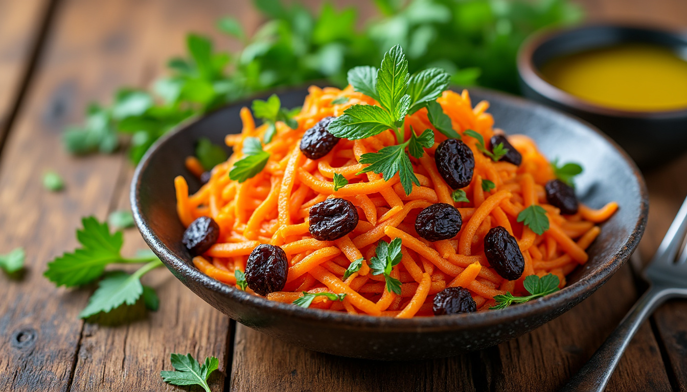 découvrez les meilleures astuces pour préparer une délicieuse salade de carottes et raisins halal. une recette simple et savoureuse qui allie fraîcheur et originalité, parfaite pour vos repas en famille ou entre amis.