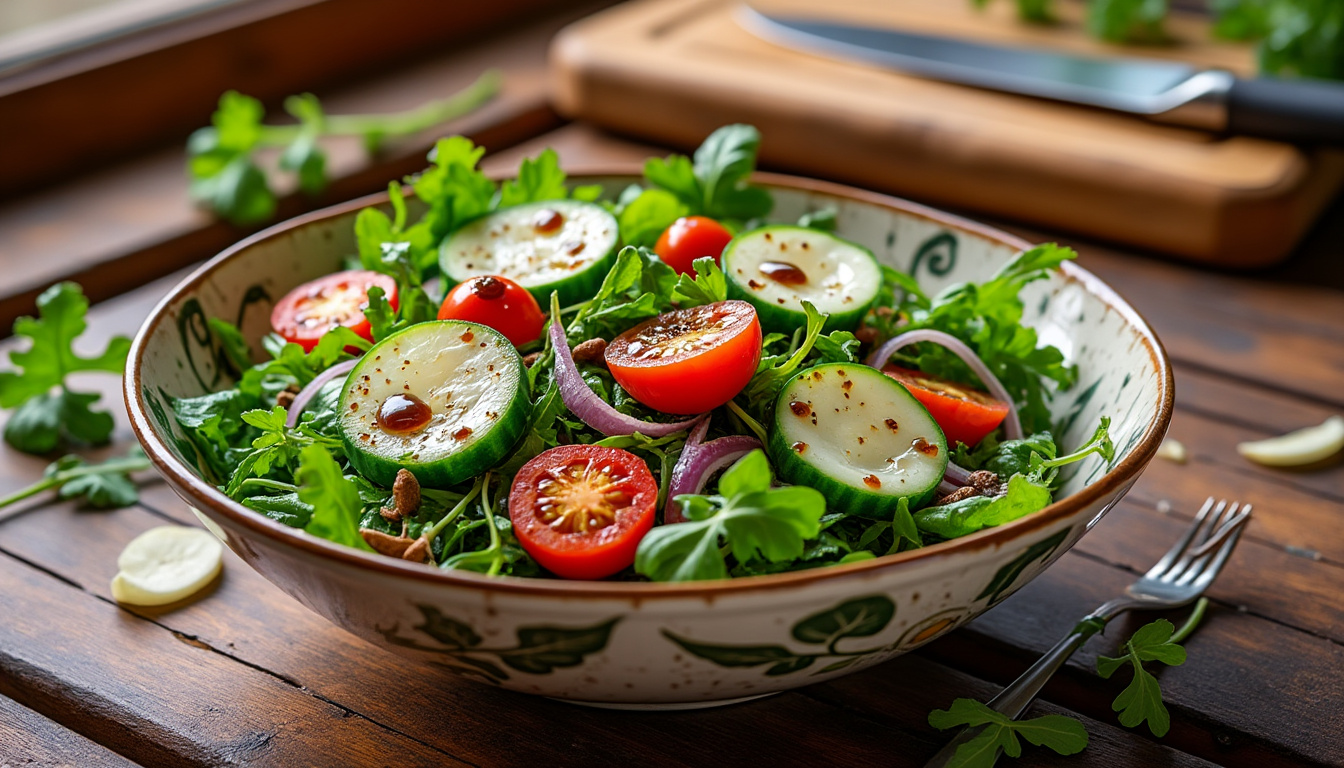 découvrez nos astuces incontournables pour préparer une délicieuse salade de roquette accompagnée de fromage halal. sublimez vos repas avec des ingrédients frais et savoureux, et éveillez vos papilles avec cette recette simple et rapide !