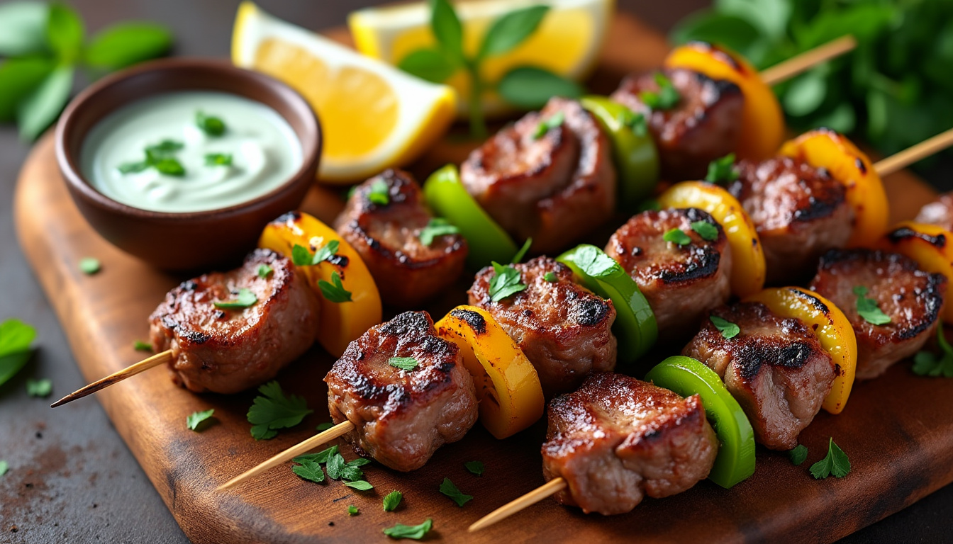 découvrez notre délicieuse recette de brochettes d’agneau aux épices et au citron, un plat halal savoureux qui ravira vos convives. préparez ces brochettes parfumées pour vos barbecues ou repas en famille et savourez des saveurs uniques qui éveilleront vos papilles.