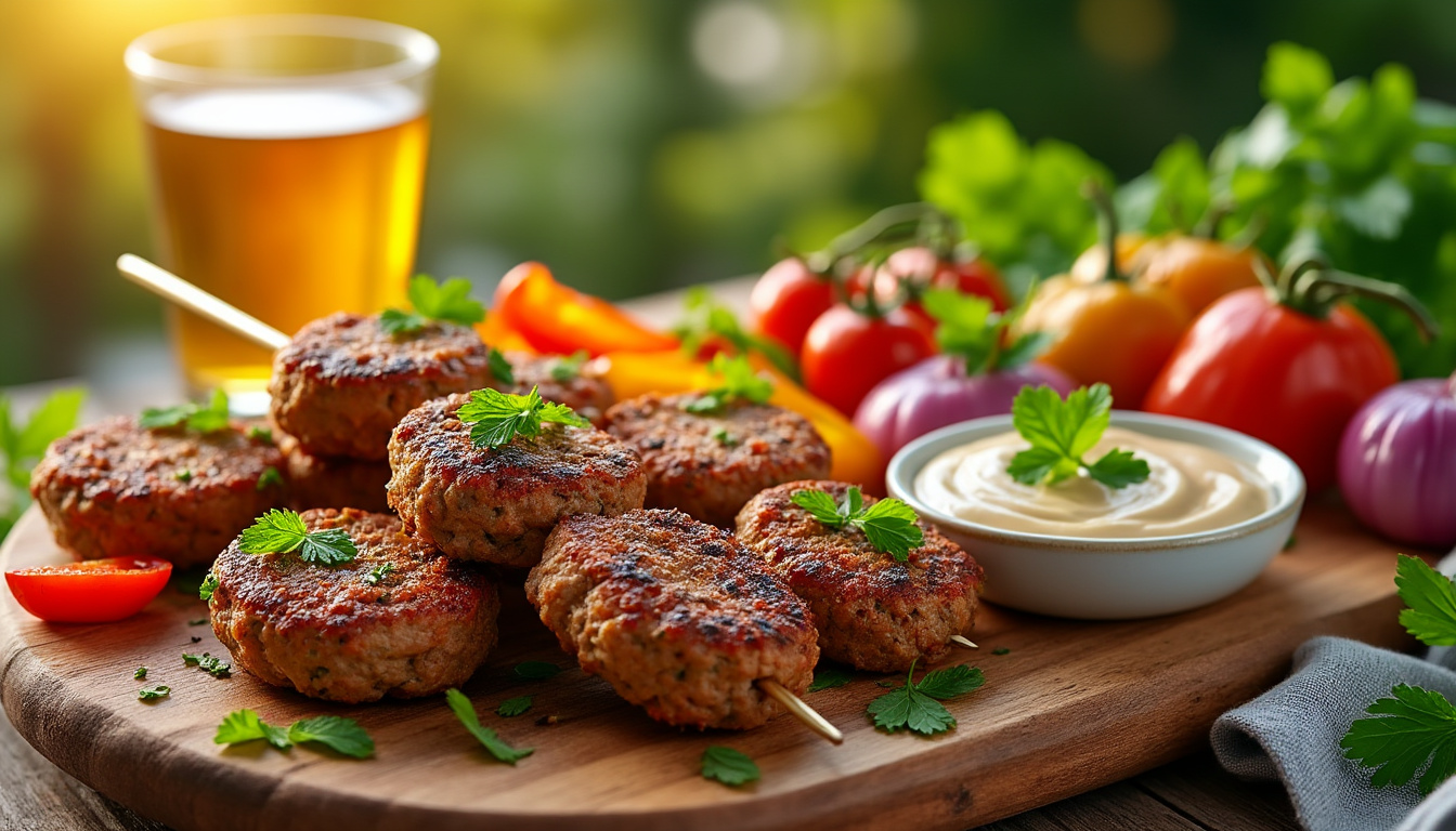découvrez notre délicieuse recette de brochettes de kefta de dinde halal, idéale pour vos barbecues et repas en famille. savourez des saveurs authentiques et un mélange d'épices qui raviront vos convives.