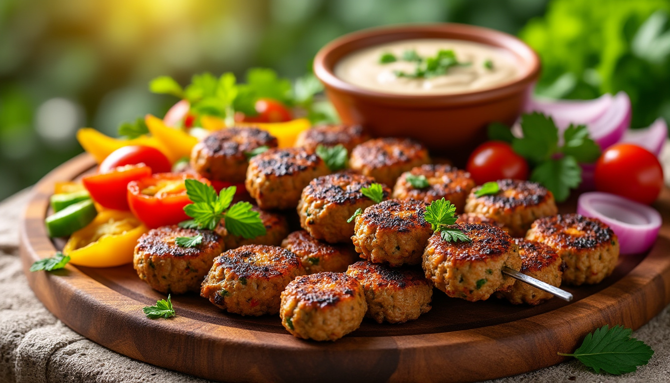 découvrez notre délicieuse recette de brochettes de kefta de dinde halal : un plat savoureux, facile à préparer, parfait pour vos barbecues ou vos repas en famille. enrichie d'épices aromatiques, cette recette saura séduire vos invités et régaler vos papilles.