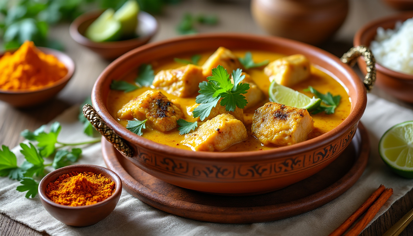 découvrez notre délicieuse recette de curry de poisson aux épices douces halal. un plat savoureux et parfumé, parfait pour émerveiller vos invités et ravir vos papilles. facile à préparer, il allie fraîcheur du poisson et arômes épicés, pour un repas convivial et réconfortant.